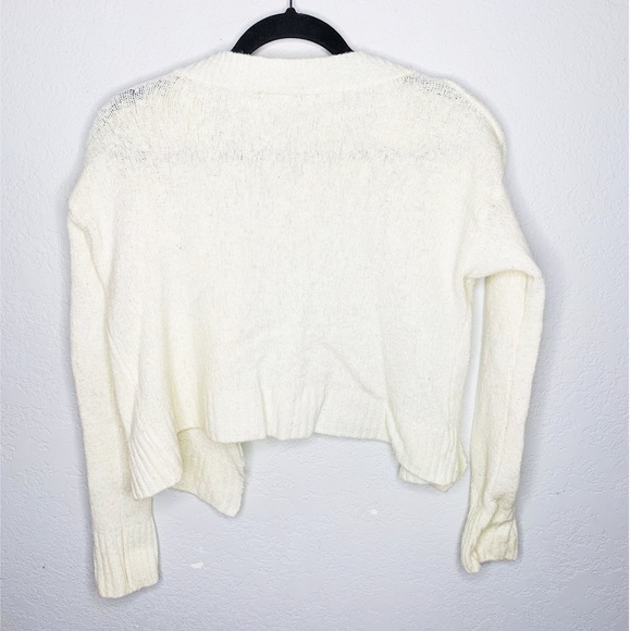 Brandy Melville Ivory Knit Waterfall Cardigan - Picture 6 of 7